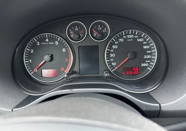 Audi A3 cena 20900 przebieg: 215000, rok produkcji 2008 z Bardo małe 67